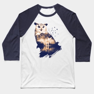 Forest Owl Baseball T-Shirt